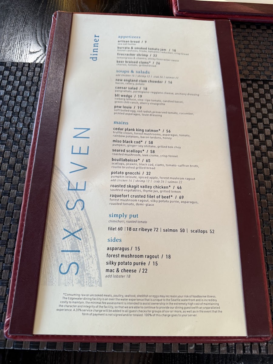 Six Seven Restaurant Menu - Image 3