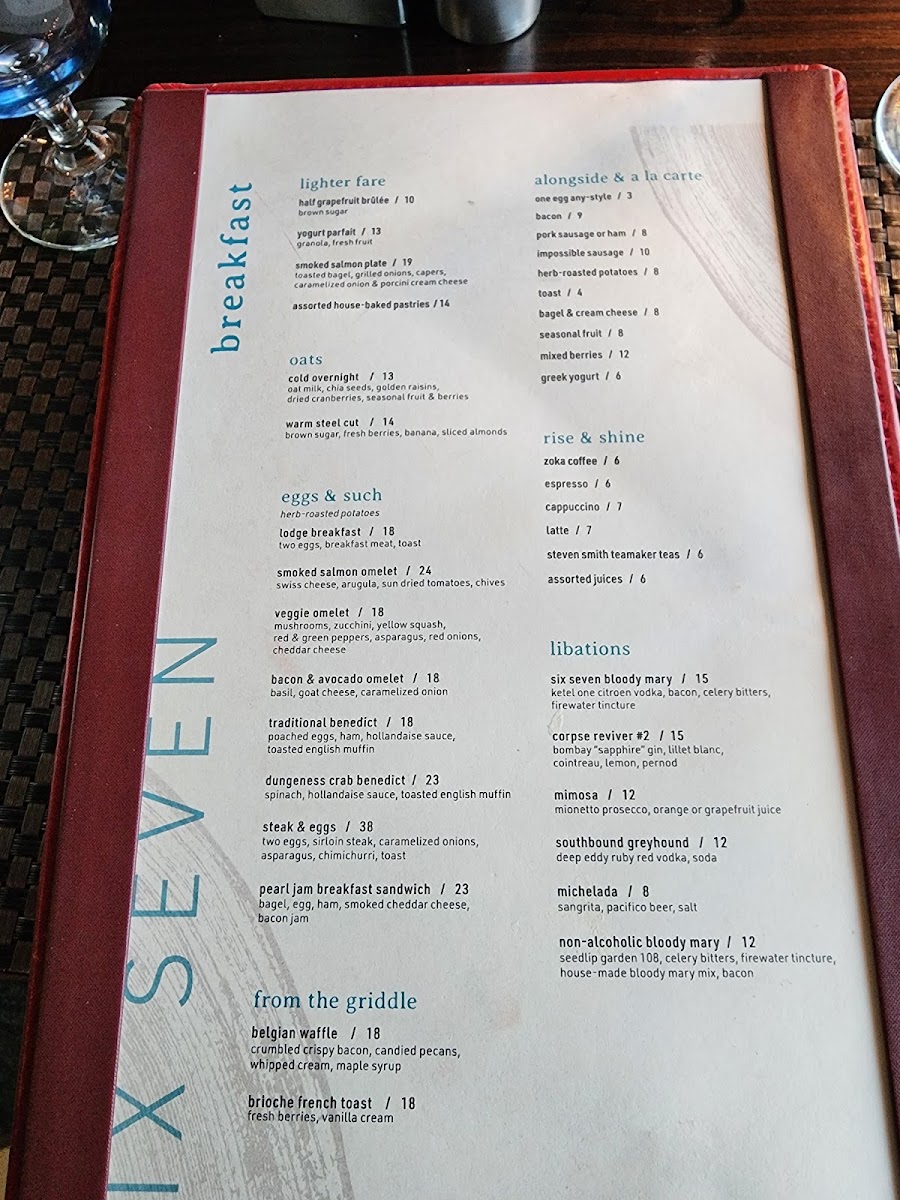 Six Seven Restaurant Menu - Image 4